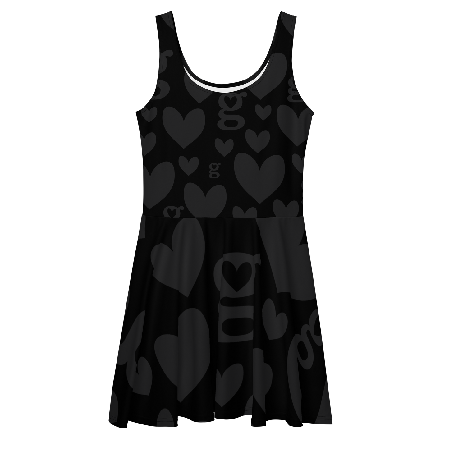 h&m black skater dress with sheer lace on the arms and vertical shaping seams at front and back Skater Dresses | Long Sleeve,